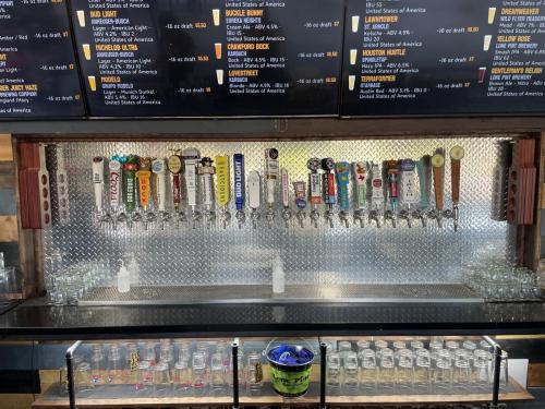 The tap handles